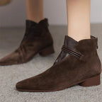 Violet Womens Boots Side Zip Ankle