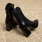 Catherine Womens Ankle Boots Pointed Toe Metal Tip
