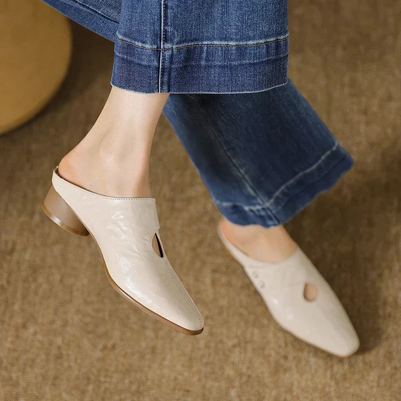 Alice Womens Agnit Genuine Leather Mules