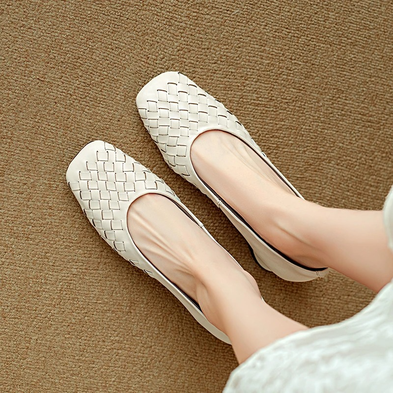 Marcelle Womens Leather Flats