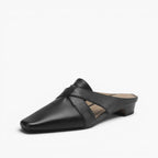 Virelle Cross Leather Mules