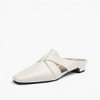 Virelle Cross Leather Mules