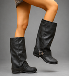 Colleen Womens Slouch Boots Buckle Strap