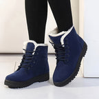 Elsa Womens Cozy Lace-Up Ankle Boots