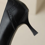 Célora Leather Ribbon Pumps