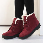 Elsa Womens Cozy Lace-Up Ankle Boots
