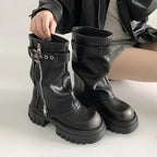 Miranda Womens Carisse Chunky Platform Knee Boots