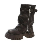Miranda Womens Carisse Chunky Platform Knee Boots