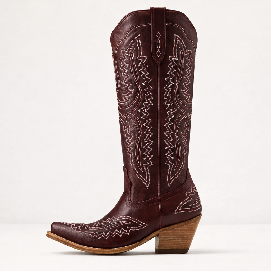 Christine Womens Embroidered Western Cowboy Boots