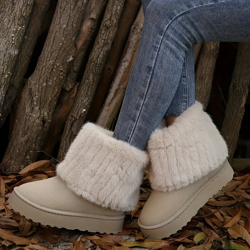 Loretta Womens Cozy Platform Winter Boots