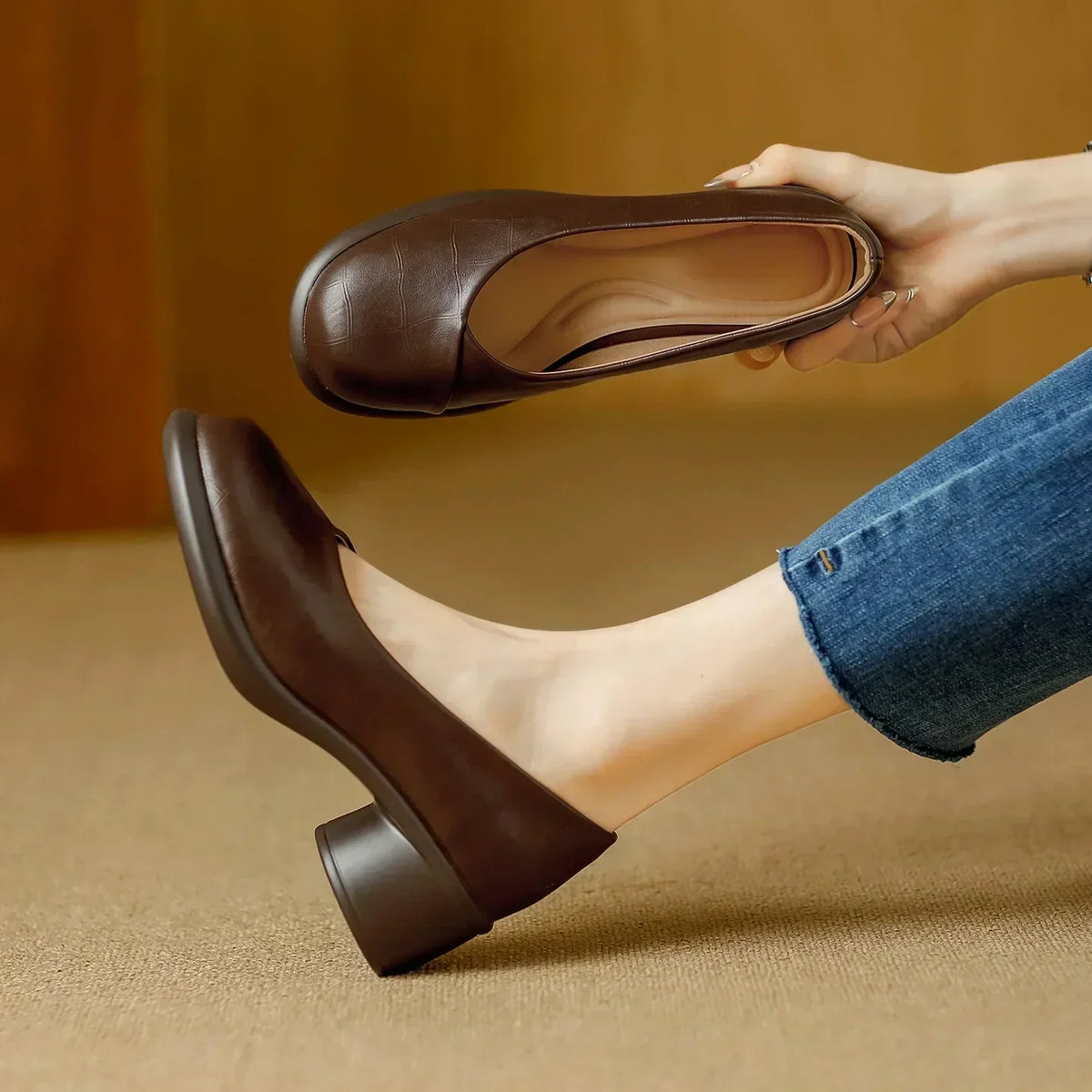 Elizabeth Womens Christina Block Heels