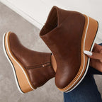 Odessa Womens Sleek Platform Ankle Boots