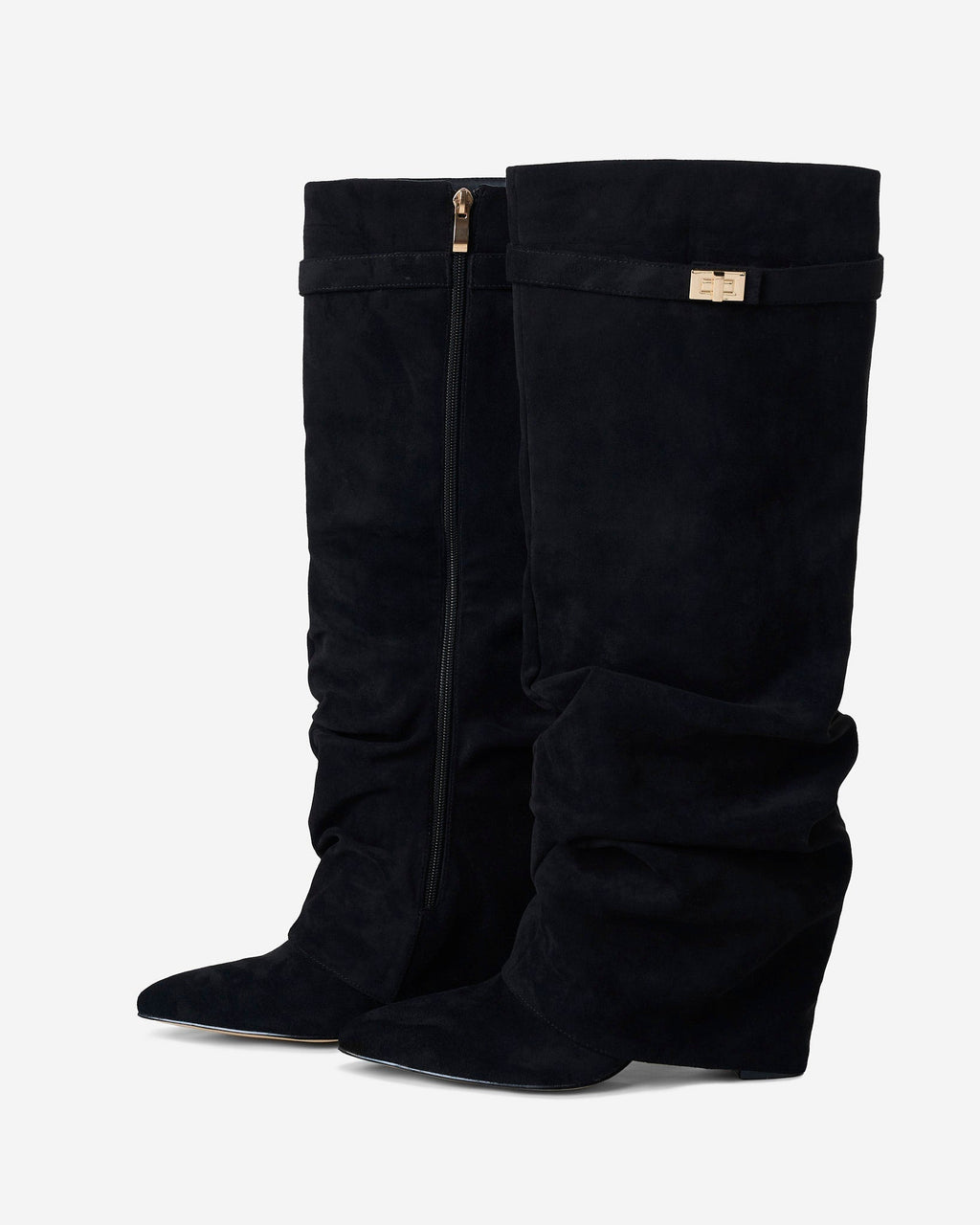 Celeste Womens Knee High Boots Hidden Heel
