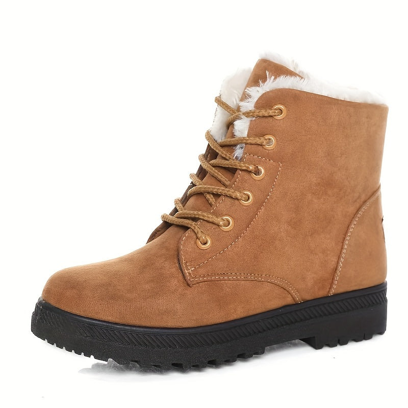Elsa Womens Cozy Lace-Up Ankle Boots