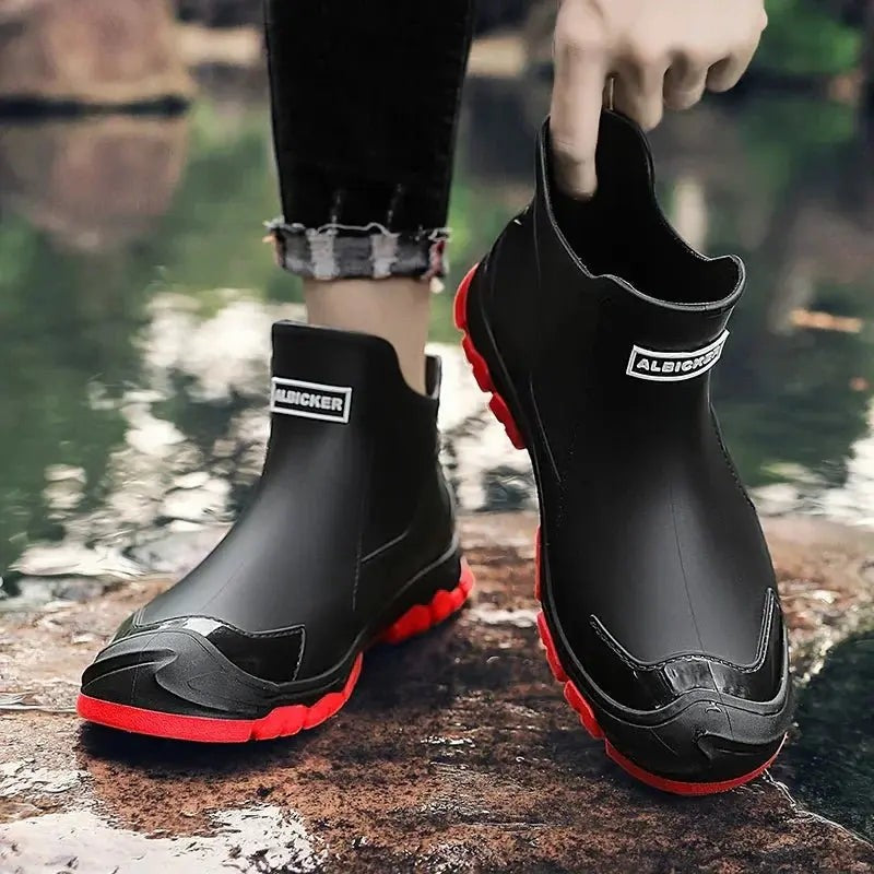Lila Womens Waterproof Wellington Rain Ankle Boots