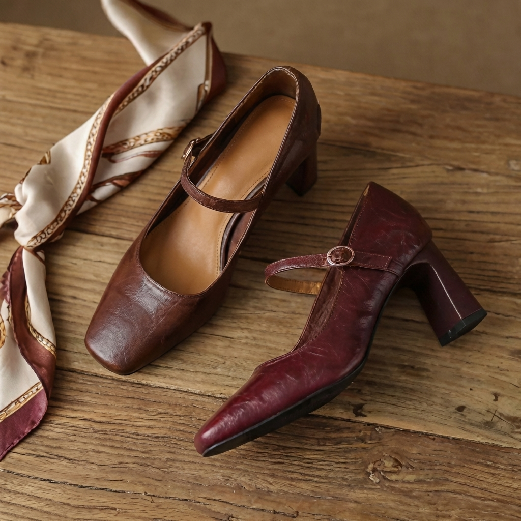 Monroe Womens Leather Strap Heels
