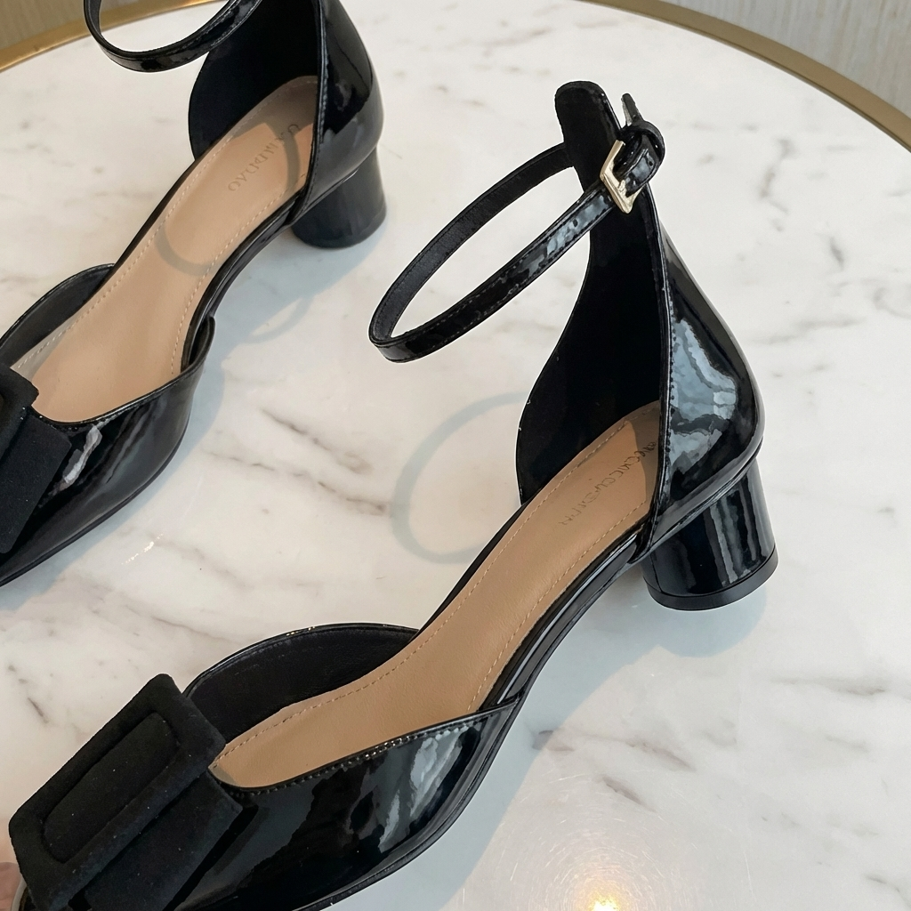 Rosalie Womens Buckle Strap Heels