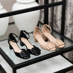 Rosalie Womens Buckle Strap Heels