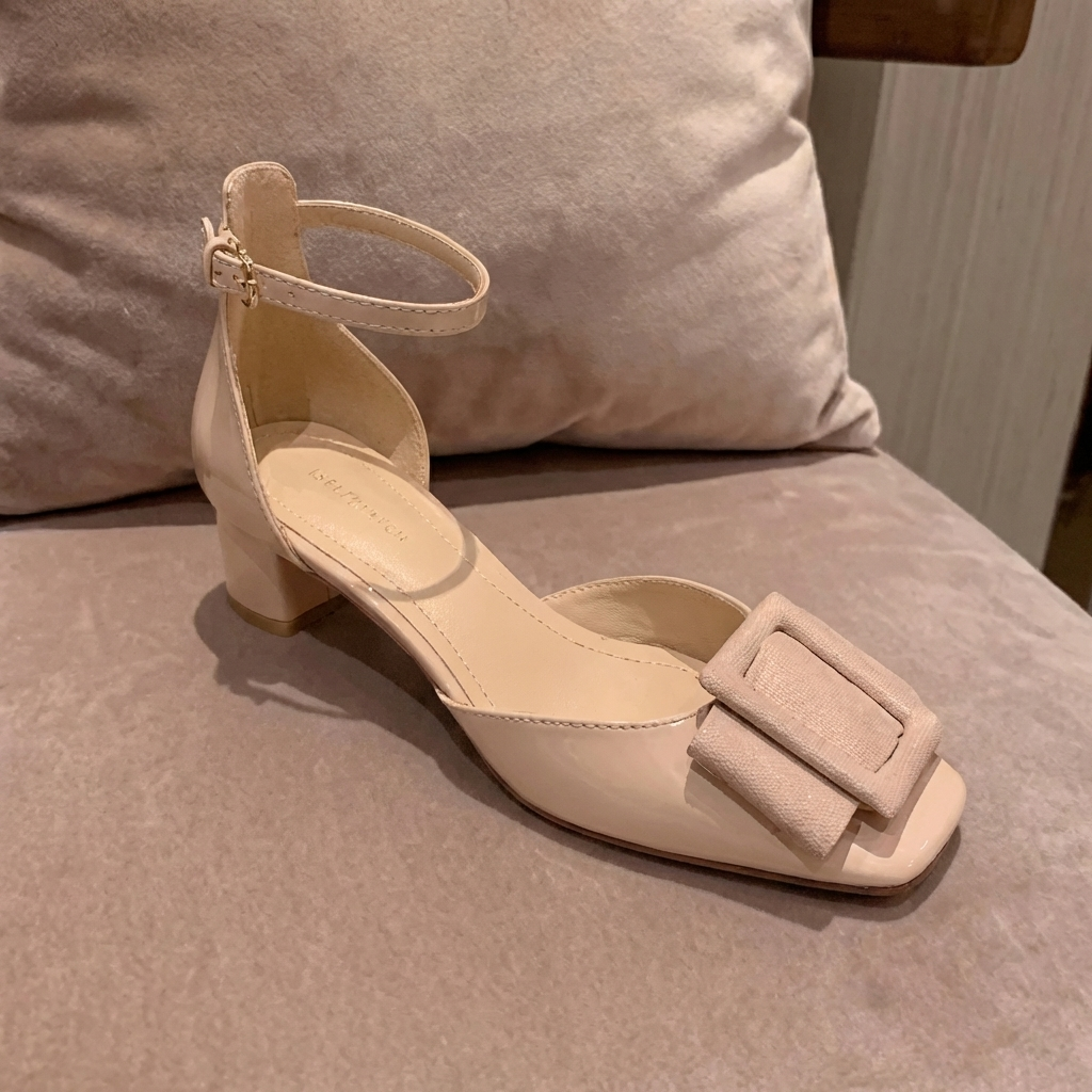 Rosalie Womens Buckle Strap Heels