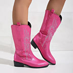 Kerry Womens Western Mid Calf Cowboy Boots