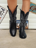 Kerry Womens Western Mid Calf Cowboy Boots