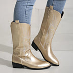 Kerry Womens Western Mid Calf Cowboy Boots