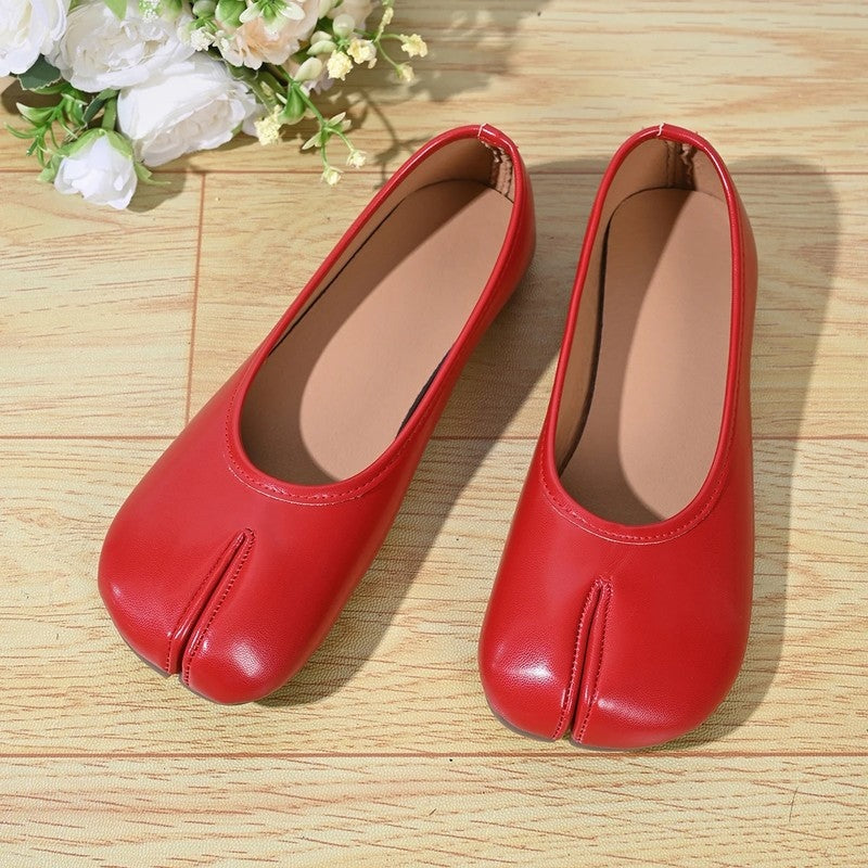 Frances Womens Lunari Split-Toe Soft Ballet Flats
