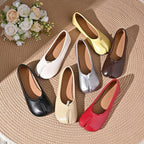Frances Womens Lunari Split-Toe Soft Ballet Flats