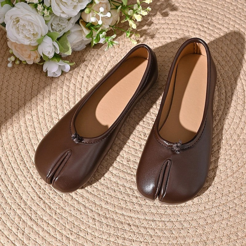 Frances Womens Lunari Split-Toe Soft Ballet Flats