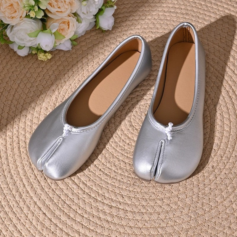 Frances Womens Lunari Split-Toe Soft Ballet Flats