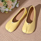 Frances Womens Lunari Split-Toe Soft Ballet Flats
