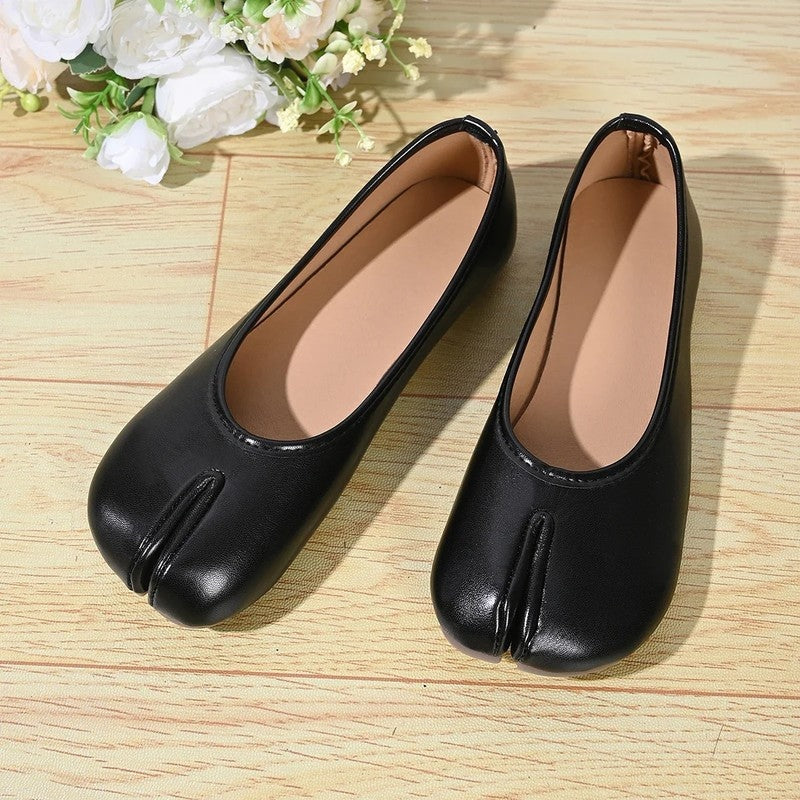Frances Womens Lunari Split-Toe Soft Ballet Flats