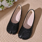 Matilda Womens Lunari Woven Split-Toe Ballet Flats