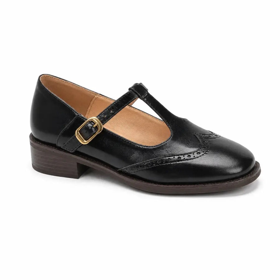 Mary | Women's T-Strap Leather Mary Janes