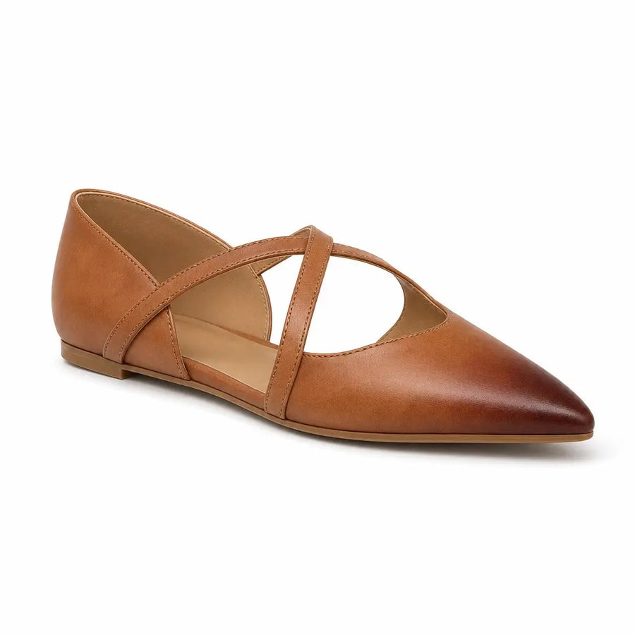 Matilda | Women's Crossed-Strap Pointed Mules