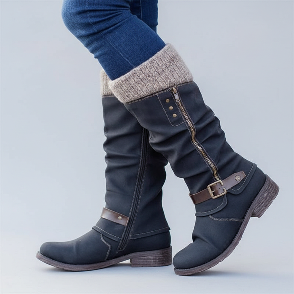 Bonnie Womens Supportive Buckle Boots