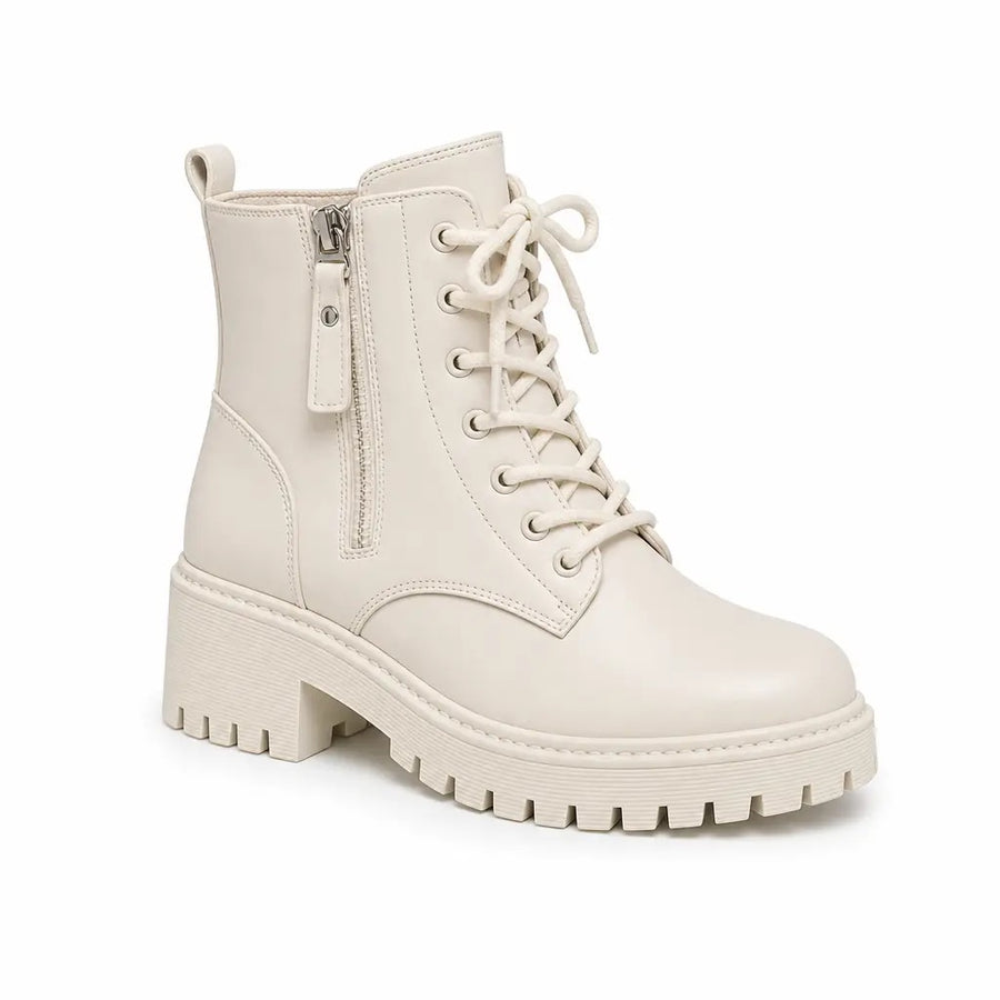 Priscilla | Women's Platform Fleece-Lined Ankle Boots