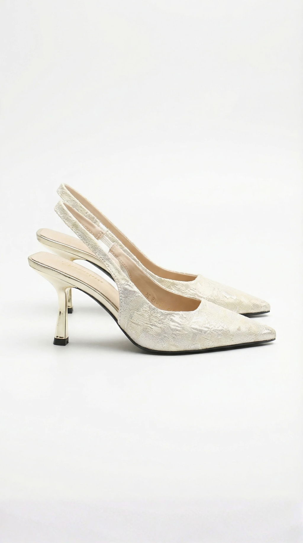 Melanie Womens Slingback Heels Pointed Toe Pumps