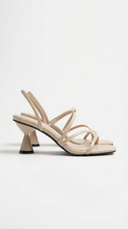 Daisy Womens Strappy Heeled Sandals Kitten Heel