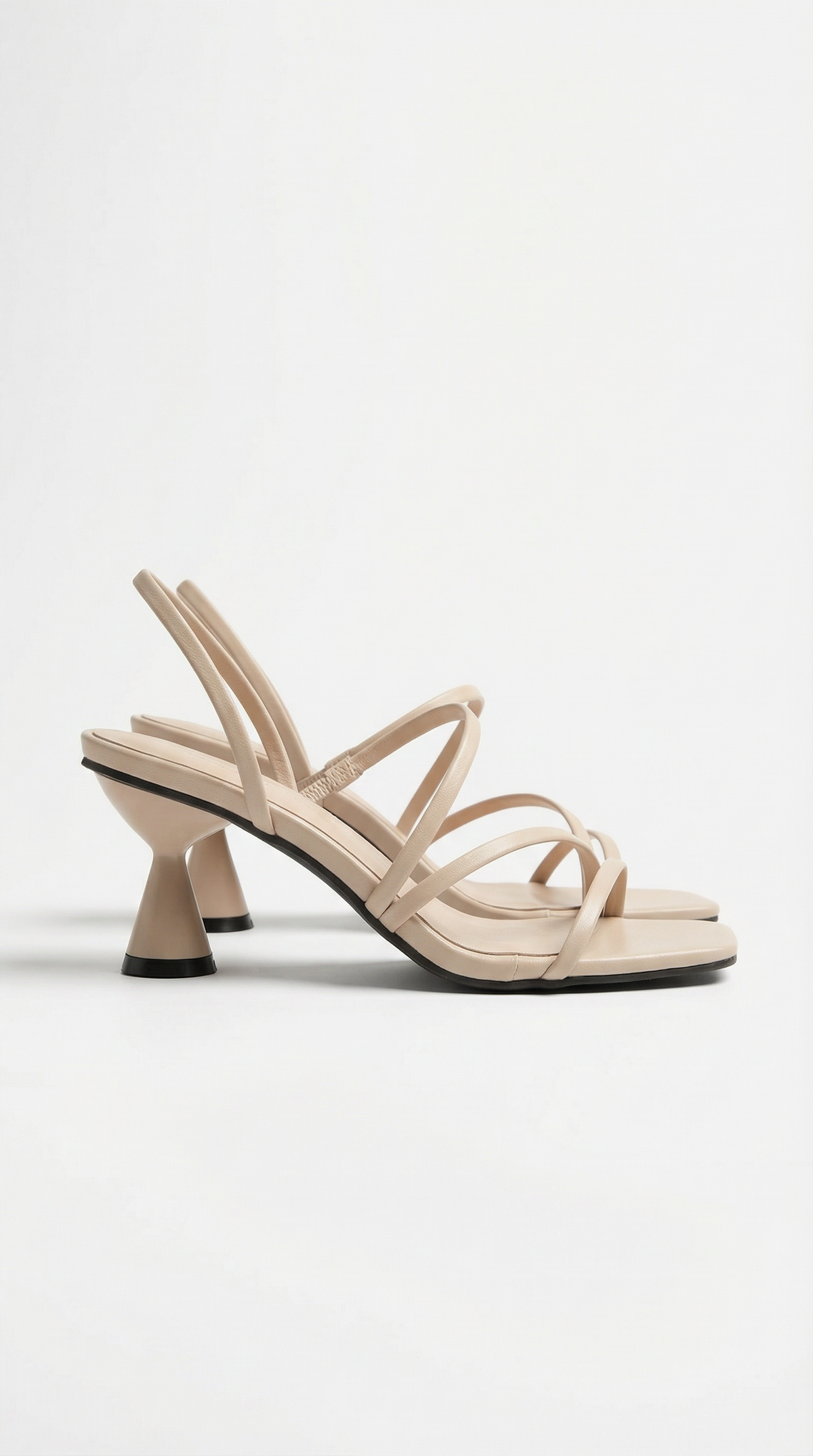 Daisy Womens Strappy Heeled Sandals Kitten Heel