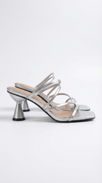 Daisy Womens Strappy Heeled Sandals Kitten Heel