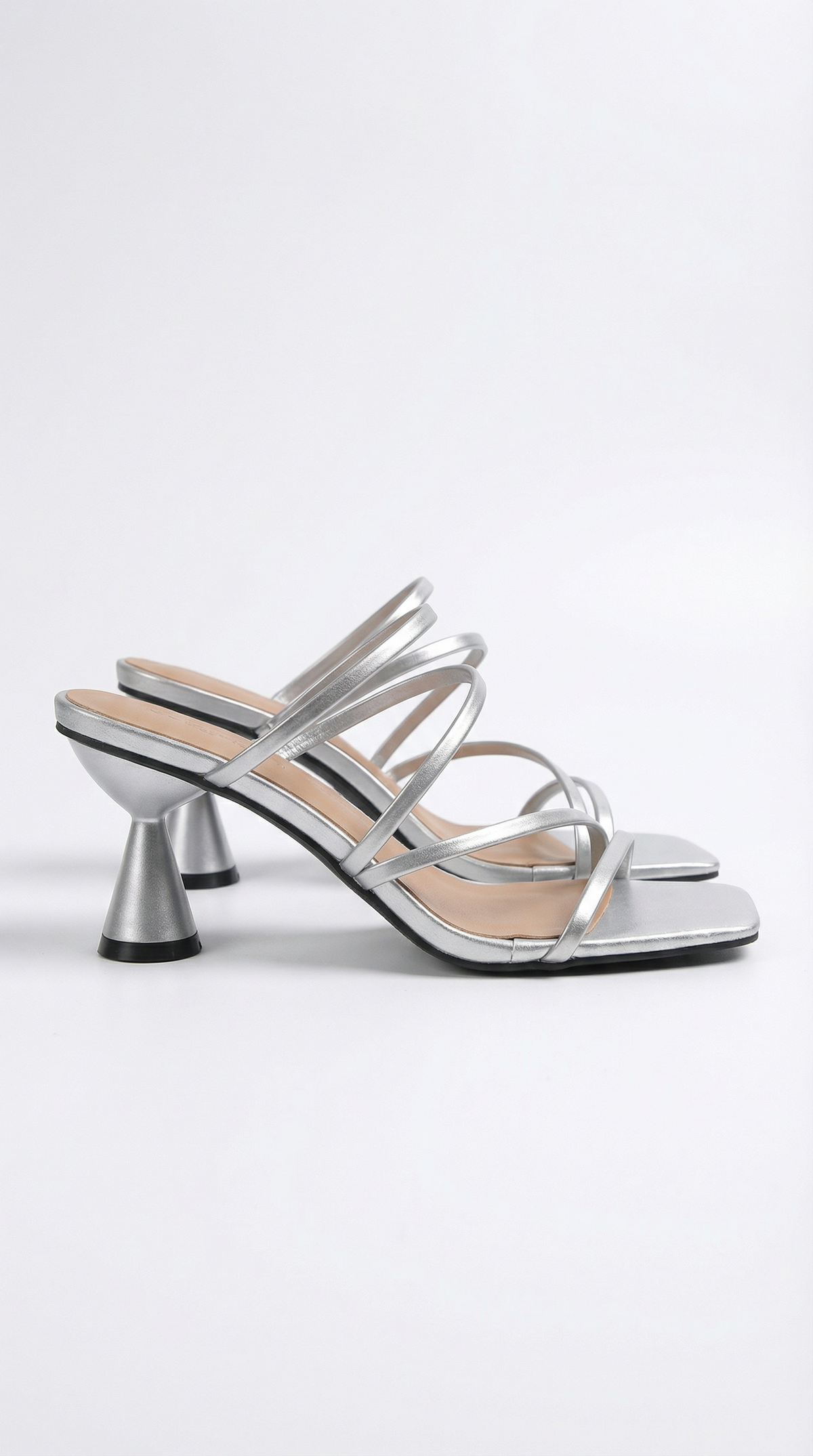Daisy Womens Strappy Heeled Sandals Kitten Heel