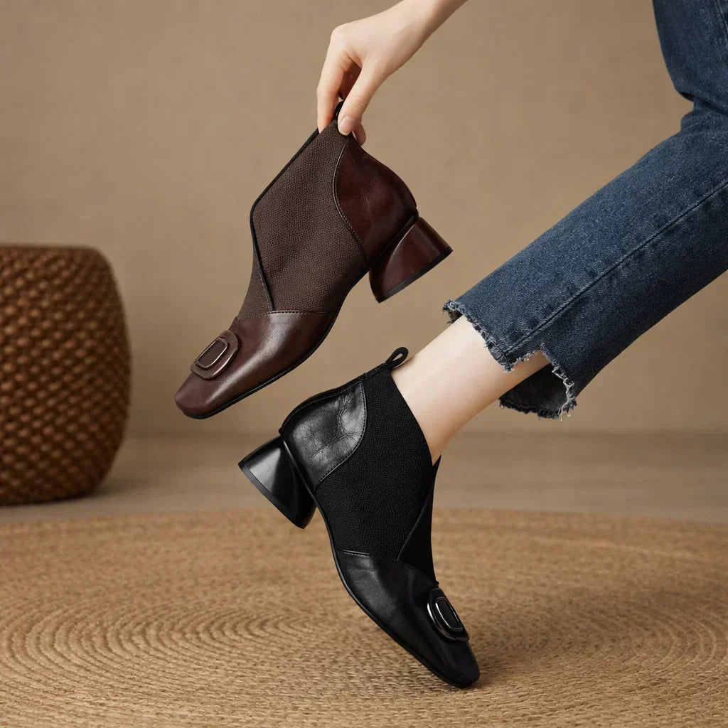 Ivy Womens Leather Boots